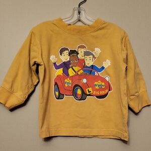 The Wiggles yellow long sleeve tee shirt